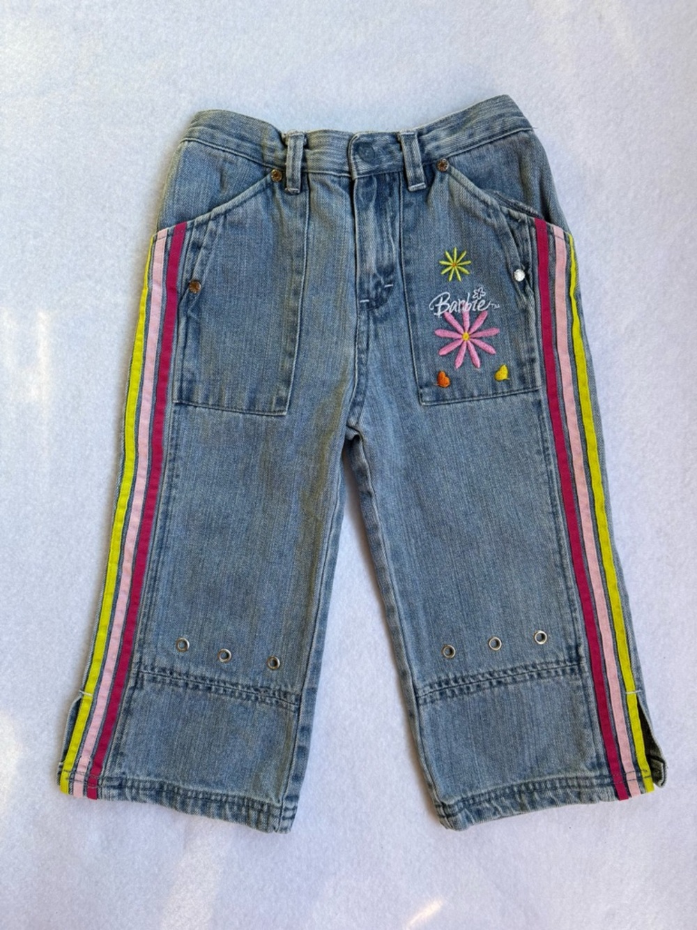 Y2K Barbie Denim Capris